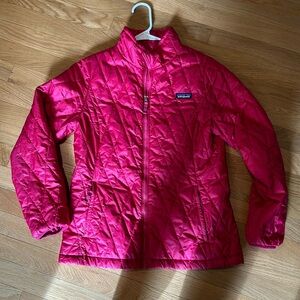 EUC Patagonia Pink Nano Puff Jacket Kids Sz XL